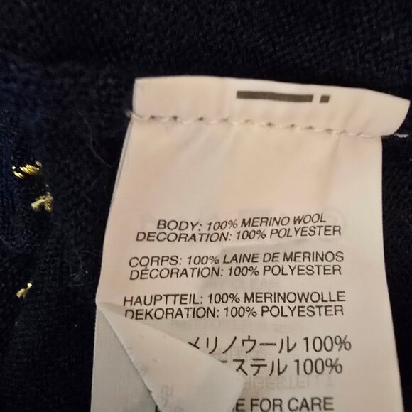 J.Crew Merino Pullover Star Stitching Embroidery - Picture 4 of 4